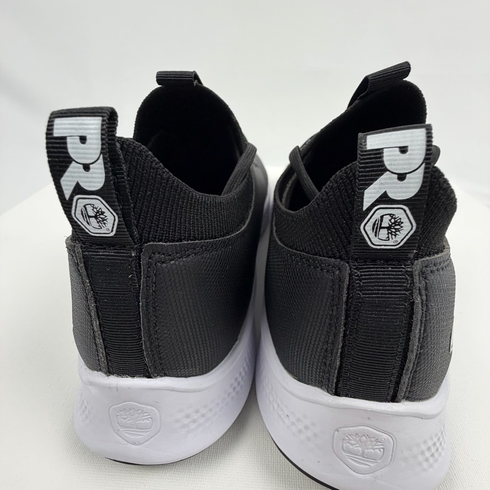 Timberland PRO Women’s Black Low-Profile Work Sneakers with White Midsole - Picture 10 of 12